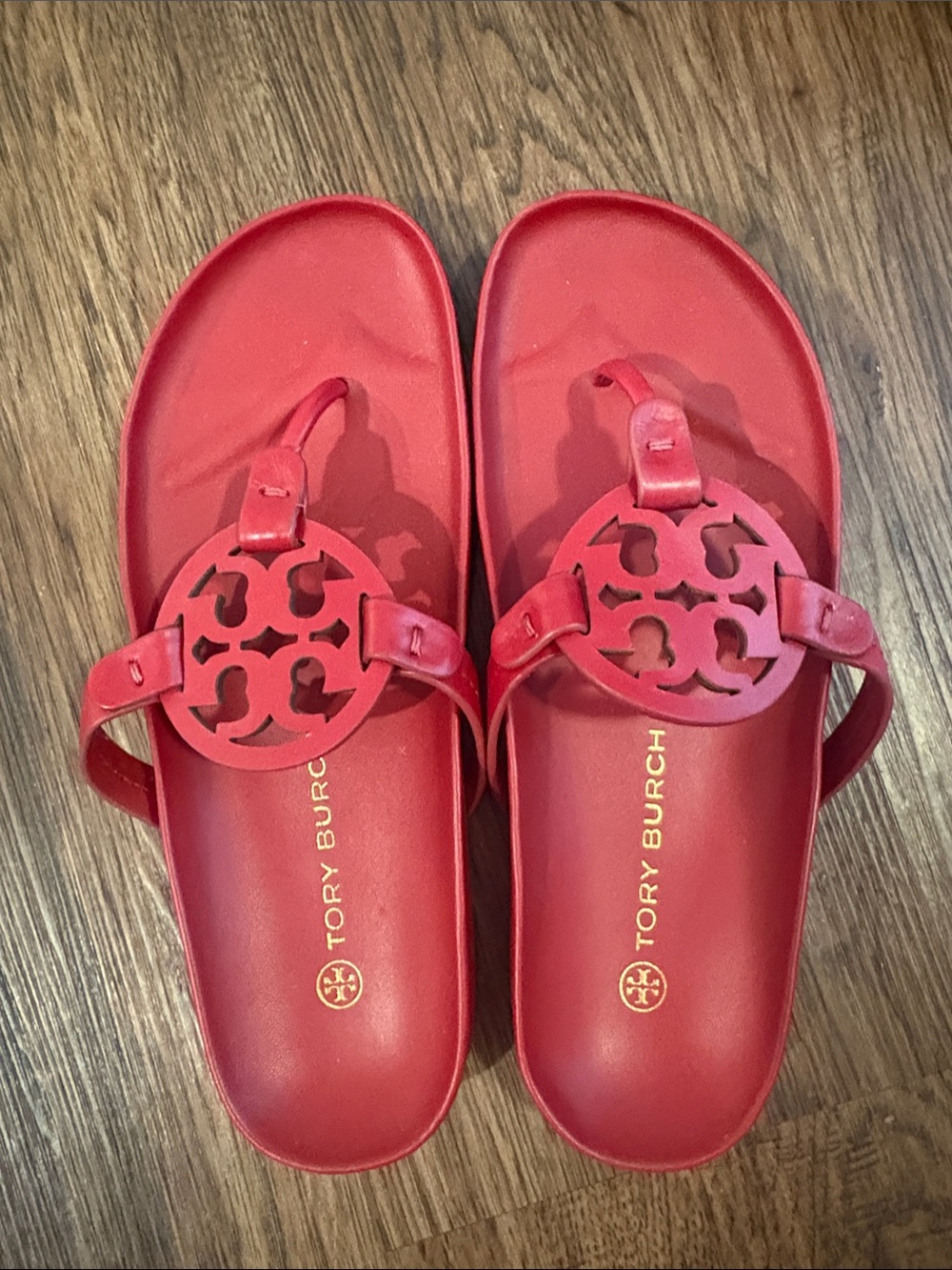 Tory Burch Women's Red Miller Slide Sandals